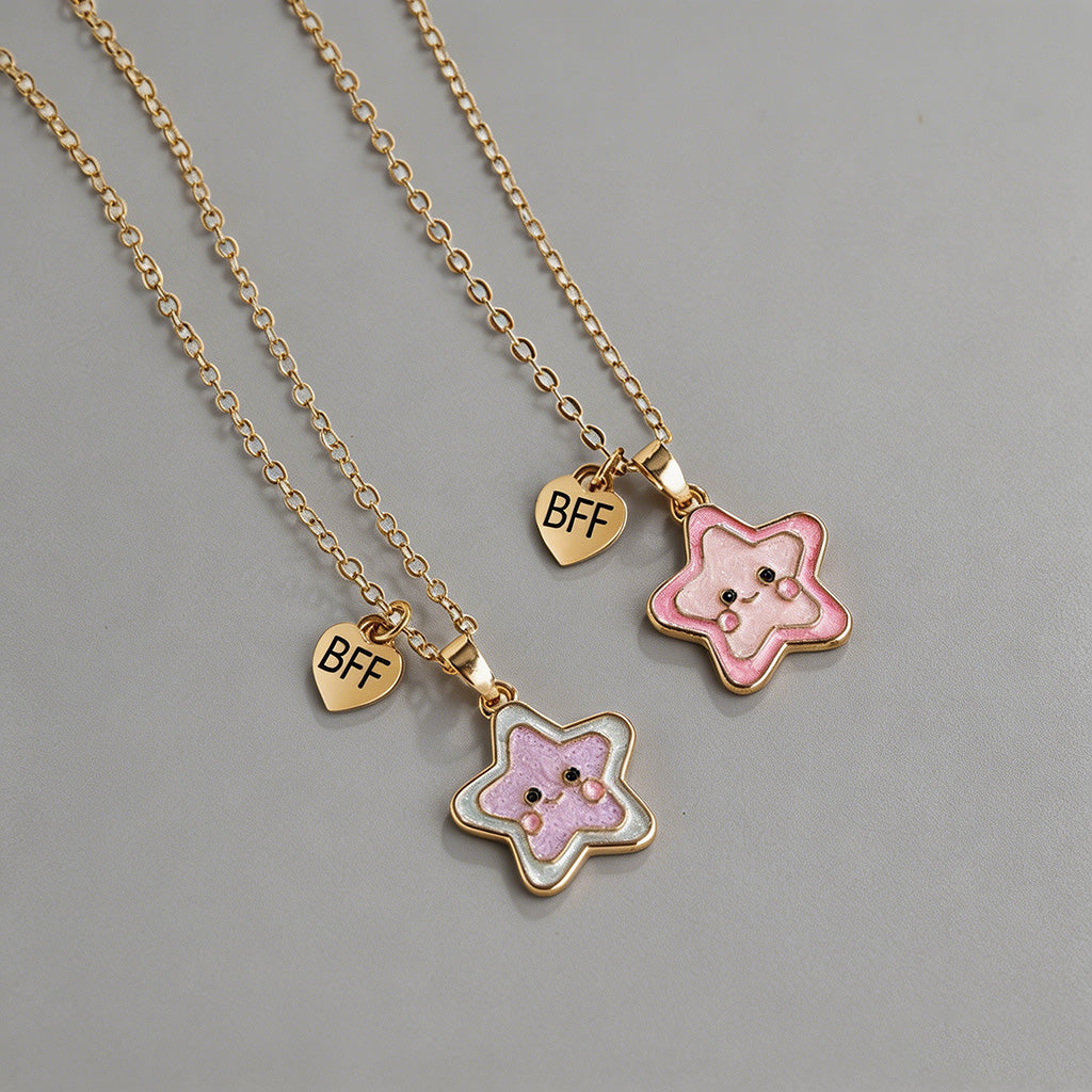 Star Pendant BFF Friendship Ne - Shopdayla Wholesale - #4338
