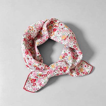 Simple Floral Print Square Sca - Shopdayla Wholesale - #8882