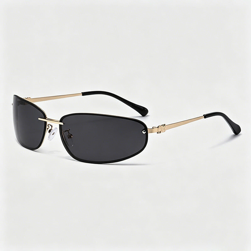 Oval Rimless Sunglasses - Shopdayla Wholesale - #8562