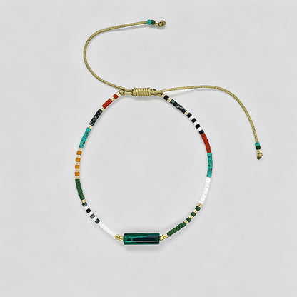 Ultra‑Thin Rainbow Beaded Brac - Shopdayla Wholesale - #2514