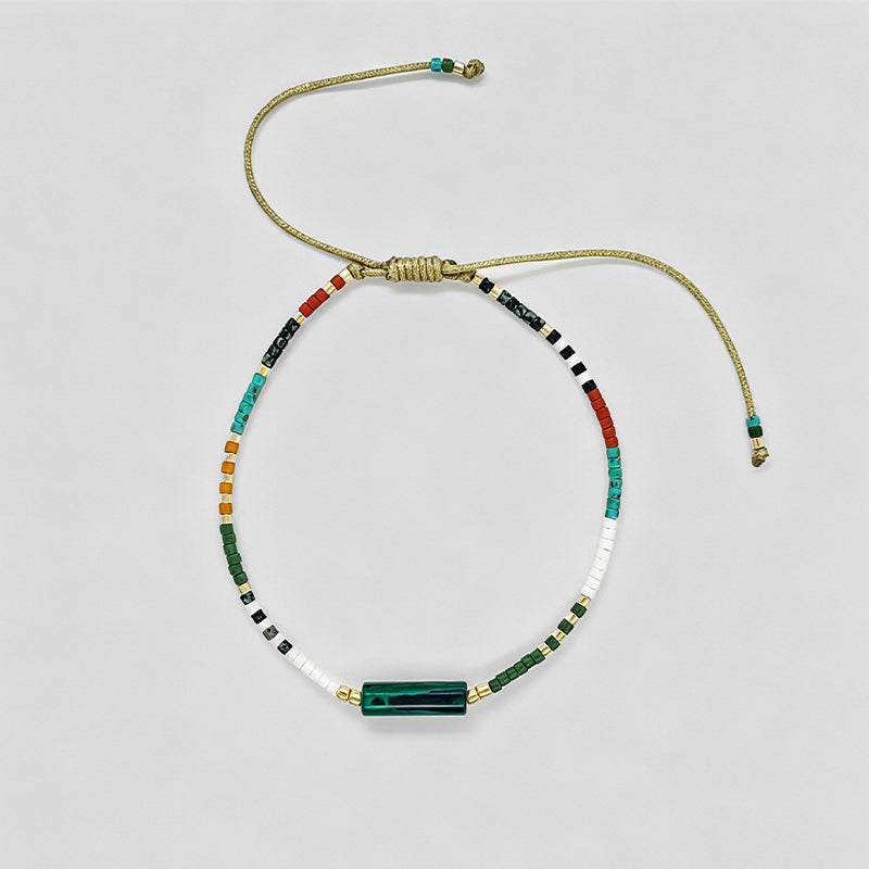 Ultra‑Thin Rainbow Beaded Brac - Shopdayla Wholesale - #2514