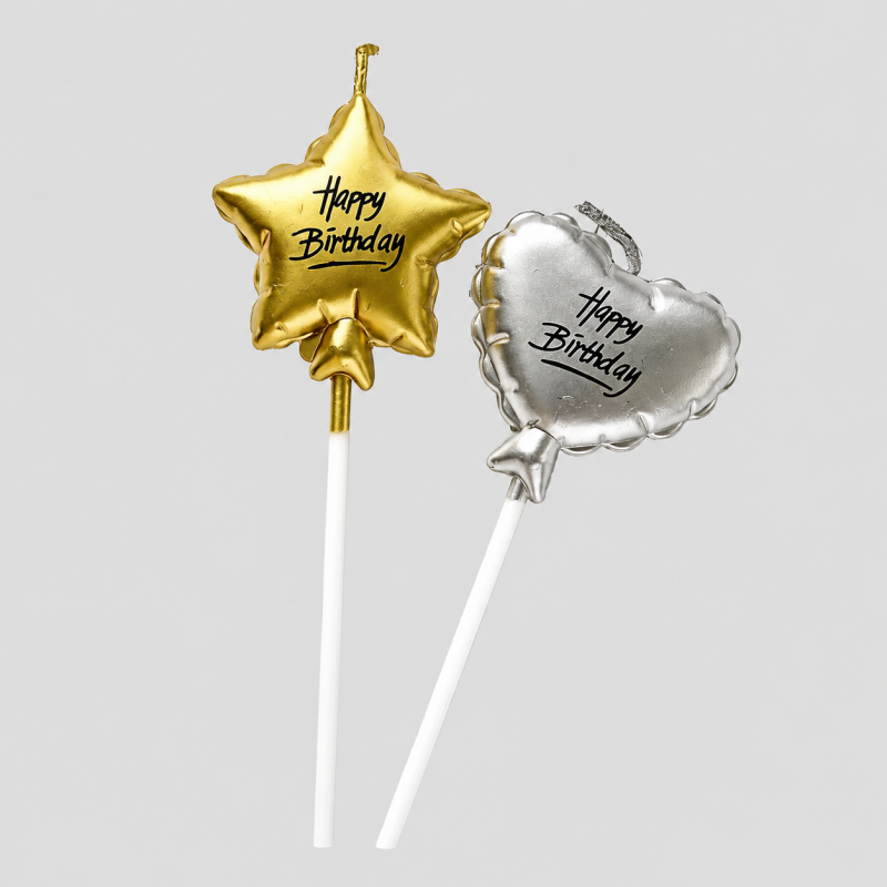 Metallic Balloon-Style Heart & - Shopdayla Wholesale - #4722