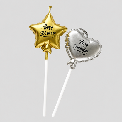 Metallic Balloon-Style Heart & - Shopdayla Wholesale - #4722