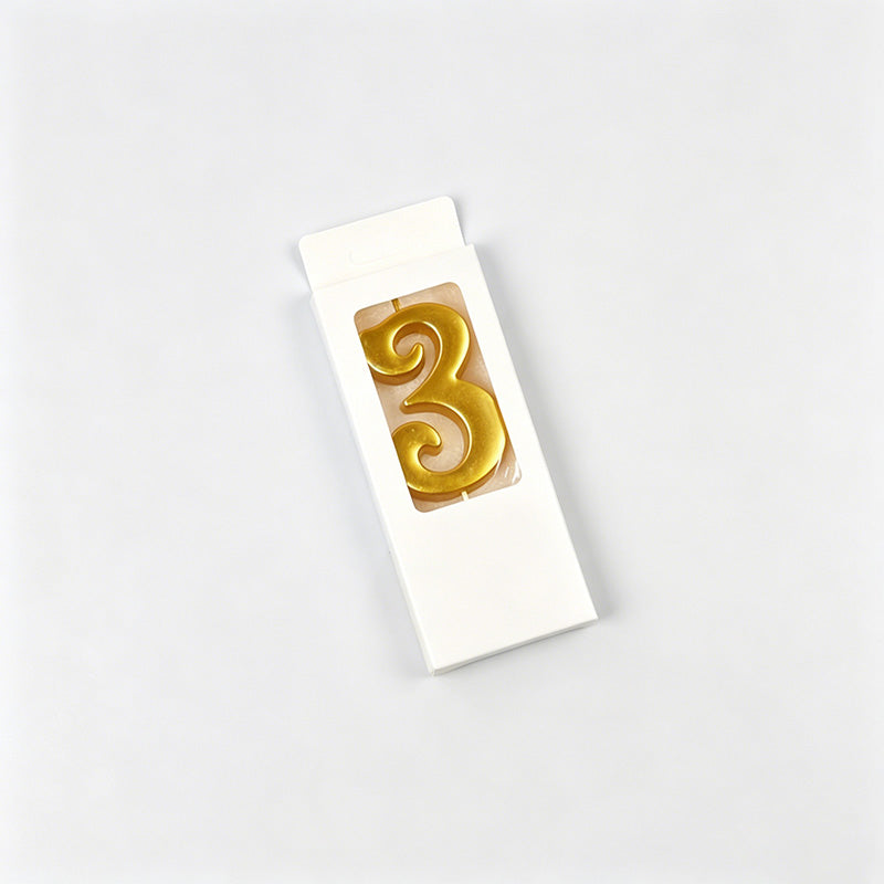 Gold Plated Number Birthday Ca - Shopdayla Wholesale - #9554