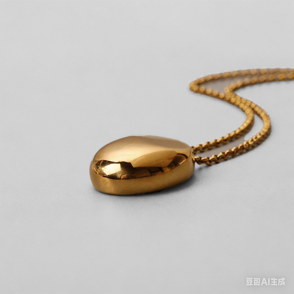 Minimalist Gold Egg Pendant Ne - Shopdayla Wholesale - #7138