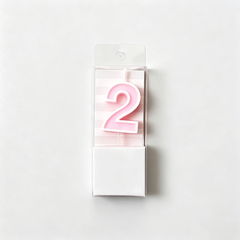 0-9 Pastel Candy-Colored Number Birthday Candles