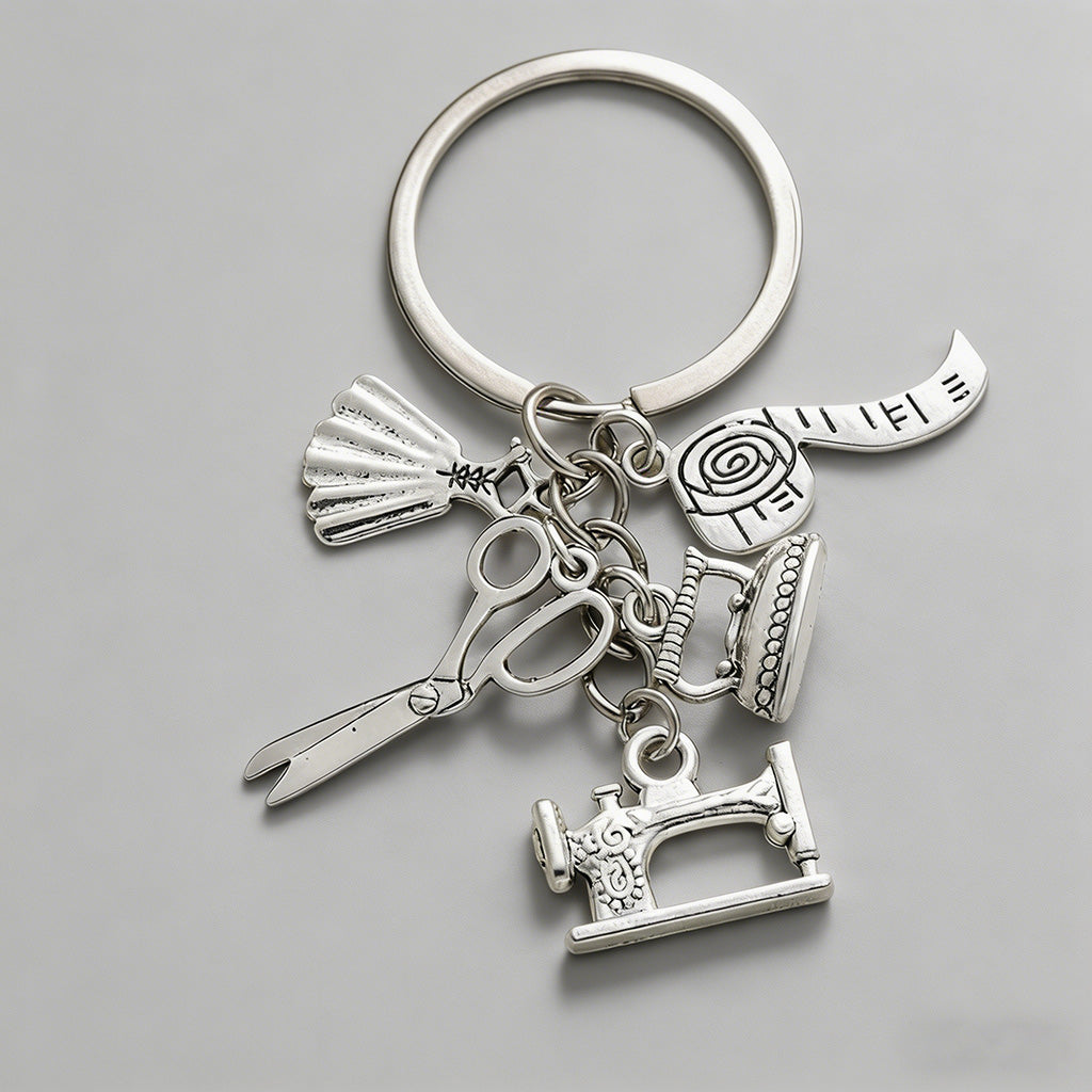 Sewing Themed Charm Keychain - Shopdayla Wholesale - #5586