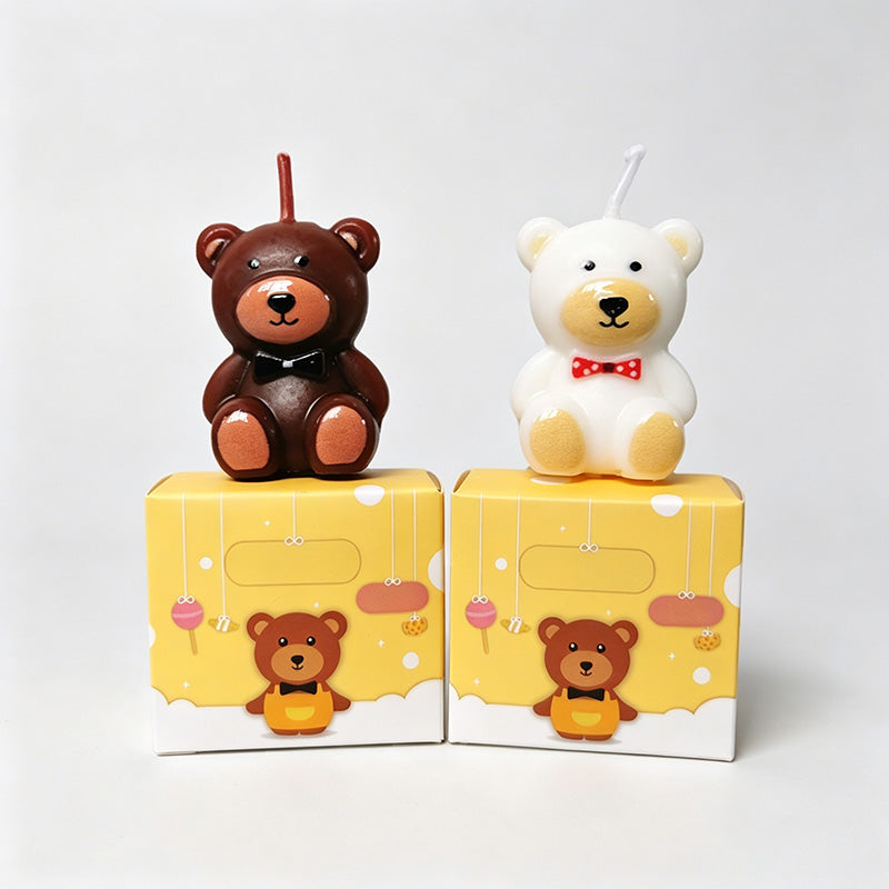 Cute Bear Shaped Birthday Cand - Shopdayla Wholesale - #1810