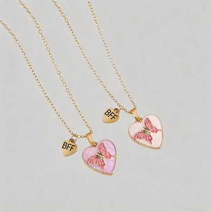 Butterfly BFF Friendship Neckl - Shopdayla Wholesale - #1906