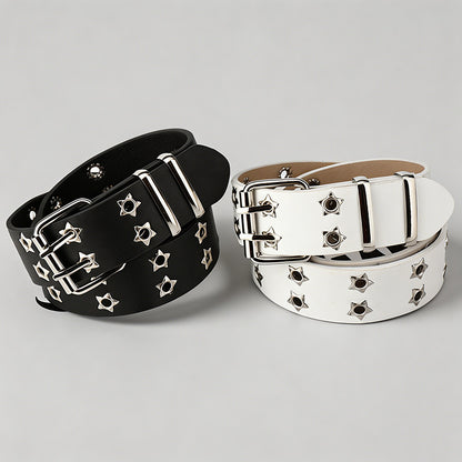 Punk Star Eyelet Belt - Shopdayla Wholesale - #2226