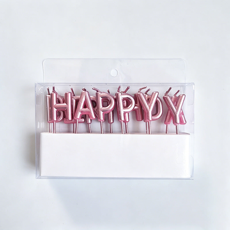 "Happy Birthday" Letter Candle - Shopdayla Wholesale - #9522