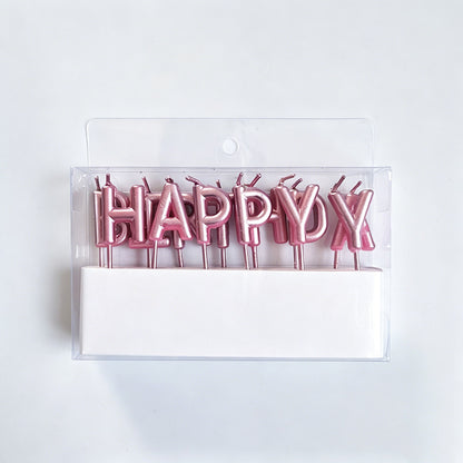 "Happy Birthday" Letter Candle - Shopdayla Wholesale - #9522