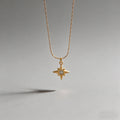 Textured North Star Pendant Ne - Shopdayla Wholesale - #1362