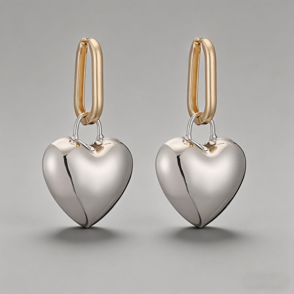 Luxury 3D Puffy Heart Dangle E - Shopdayla Wholesale - #6882