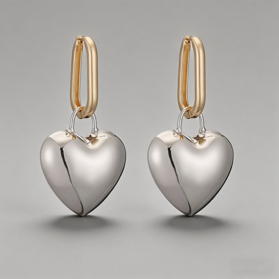 Luxury 3D Puffy Heart Dangle E - Shopdayla Wholesale - #6882