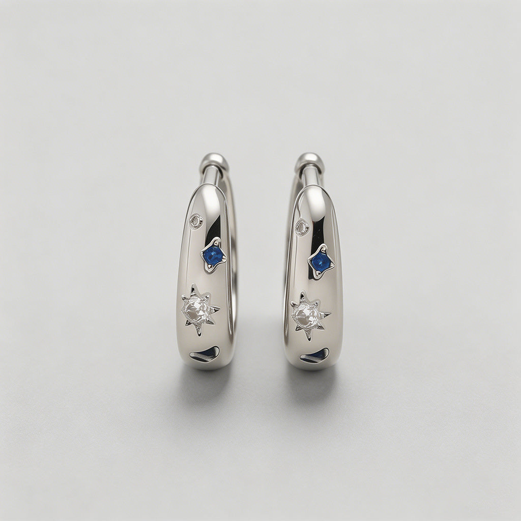 Starburst Multicolor CZ Wide B - Shopdayla Wholesale - #6386