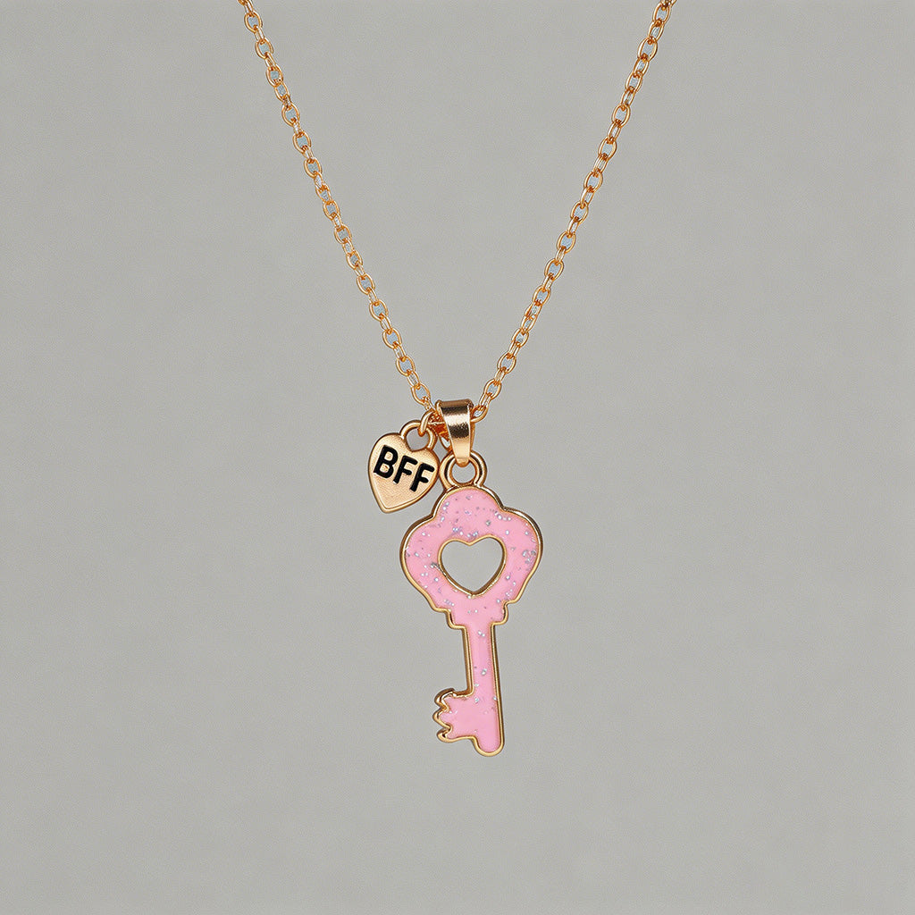 Key Pendant BFF Friendship Nec - Shopdayla Wholesale - #4882