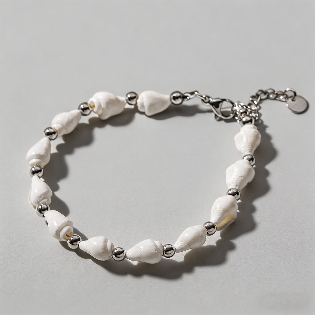Seashell 18K Gold Plated Stain - Shopdayla Wholesale - #1010