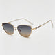 Gold Frame / Gray Brown Lens / One Size