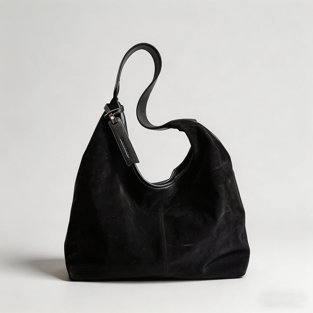 Vintage Suede Hobo Shoulder Ba - Shopdayla Wholesale - #9874