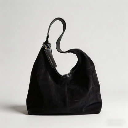 Vintage Suede Hobo Shoulder Ba - Shopdayla Wholesale - #9874