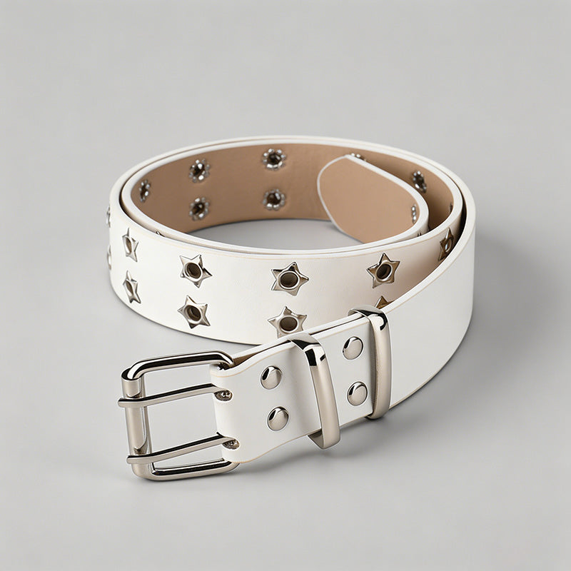 Punk Star Eyelet Belt - Shopdayla Wholesale - #3298