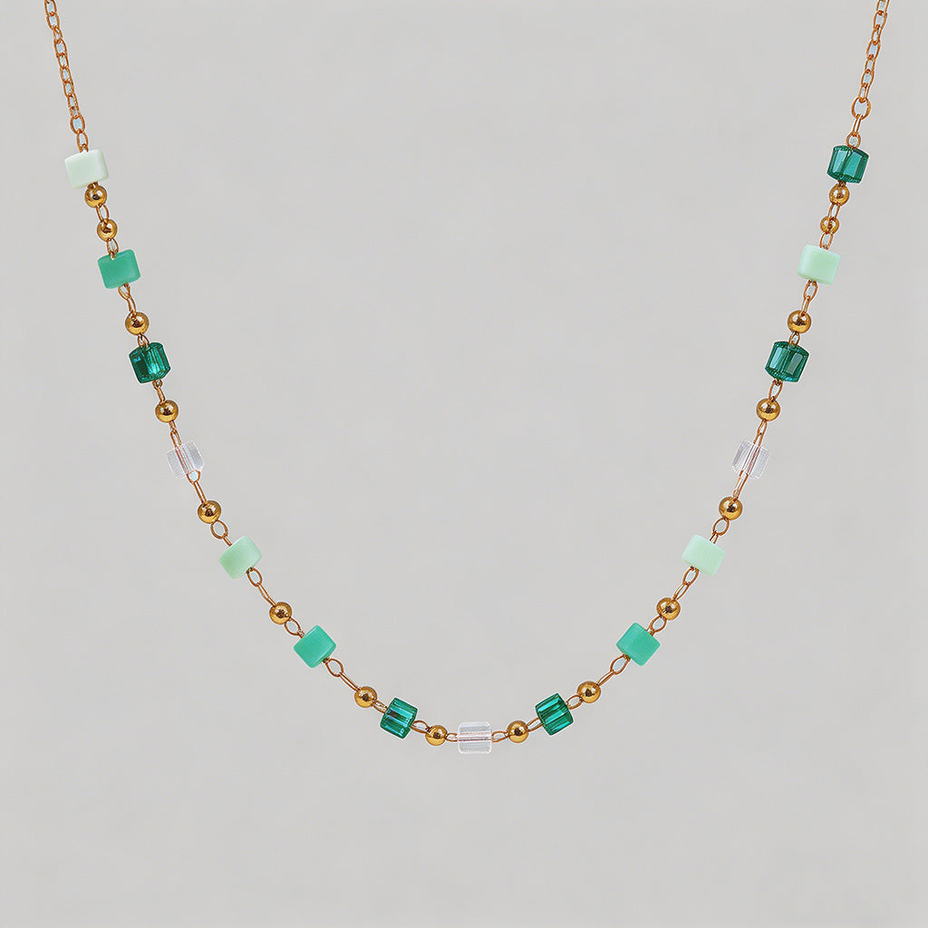 Vibrant Multicolor Cube Beaded - Shopdayla Wholesale - #5138