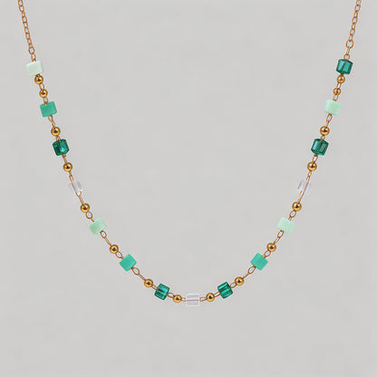 Vibrant Multicolor Cube Beaded - Shopdayla Wholesale - #5138