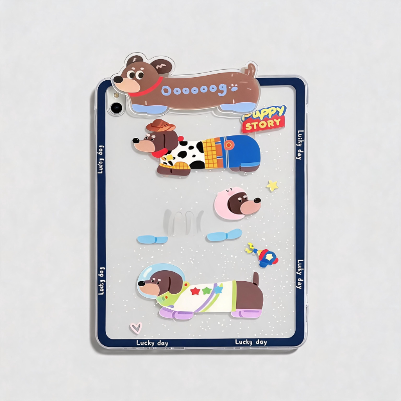 Lovely Dachshund A4 Acrylic Cl - Shopdayla Wholesale - #9618