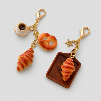 Chocolate Croissant Keychain