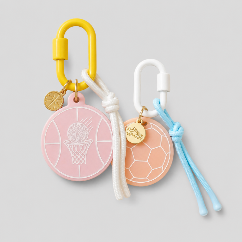 Sports Charm Keychain