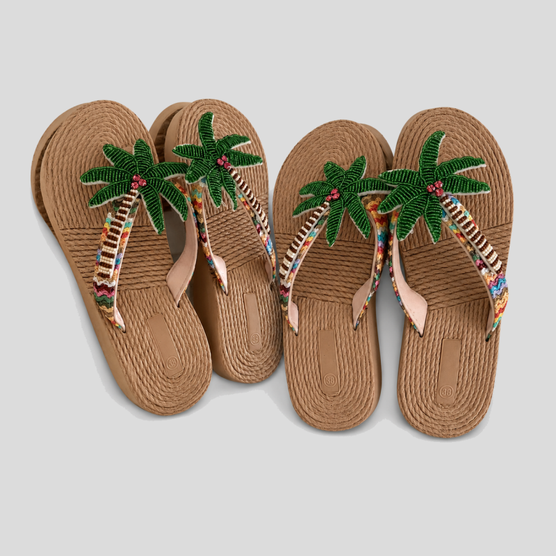 Palm Tree Flip Flops