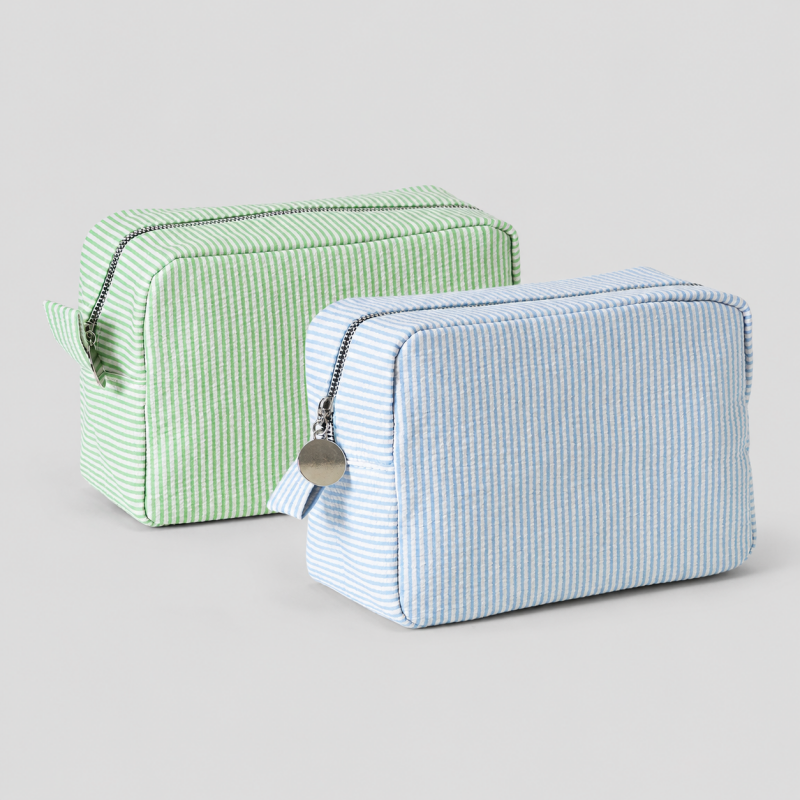 Ribbed Cosmetic Pouch
