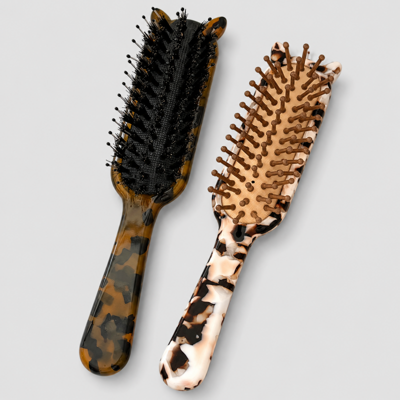 Leopard Print Brush Comb