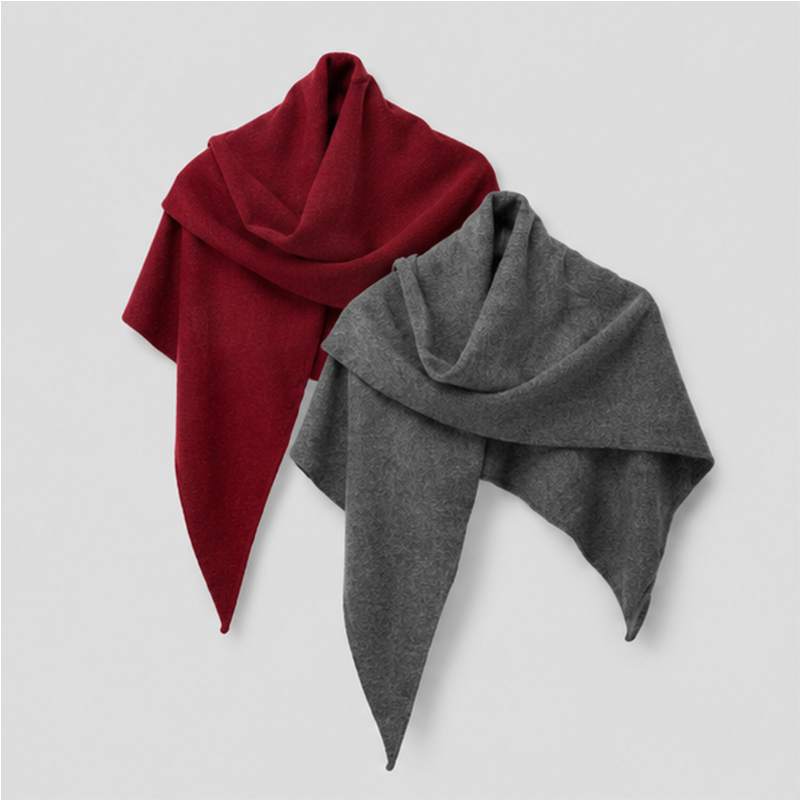 Color Drape Triangle Wrap