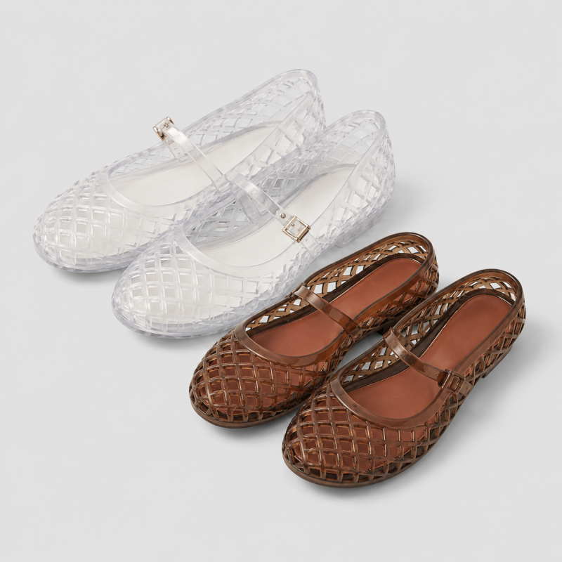 Hollow Cutout Flat Shoes