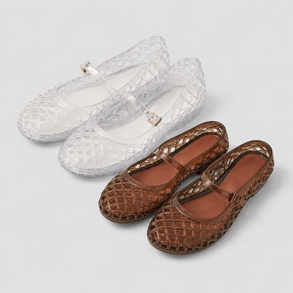 Hollow Cutout Flat Shoes