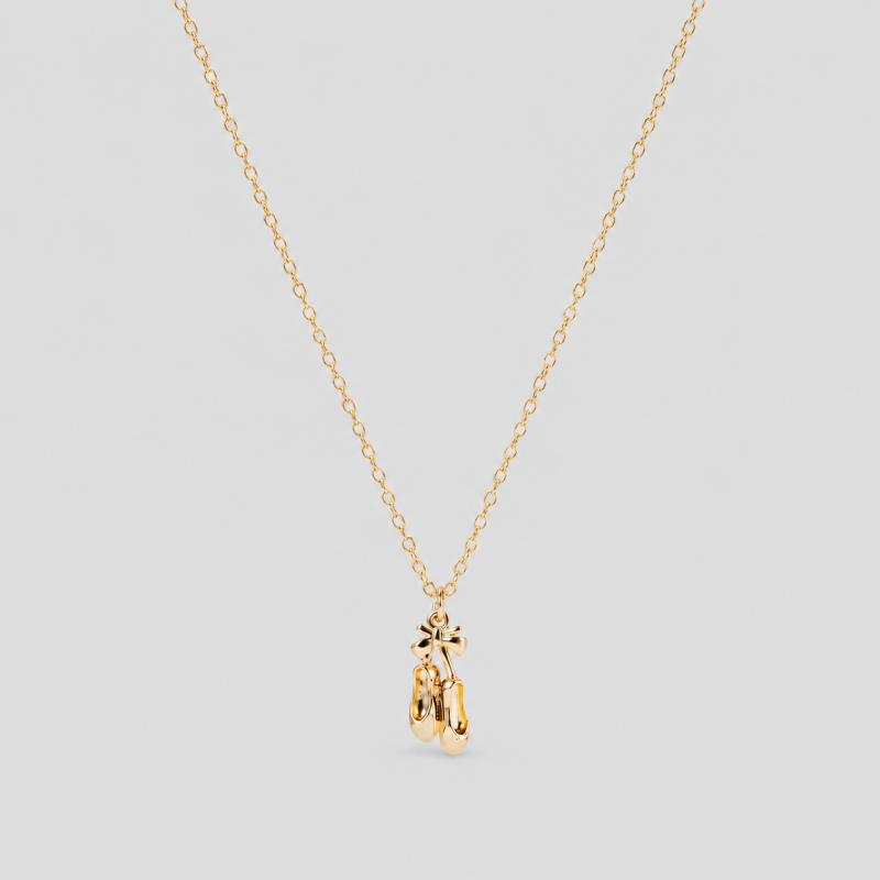 Ballet Shoe Pendant Necklace
