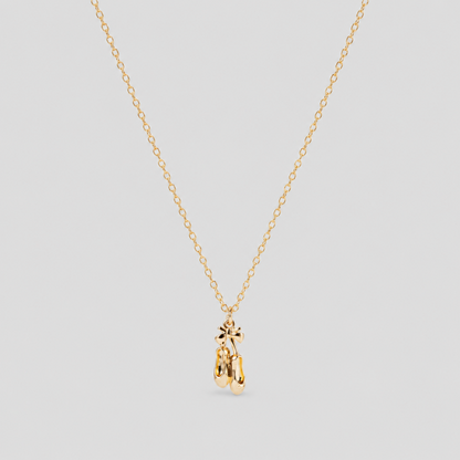 Ballet Shoe Pendant Necklace