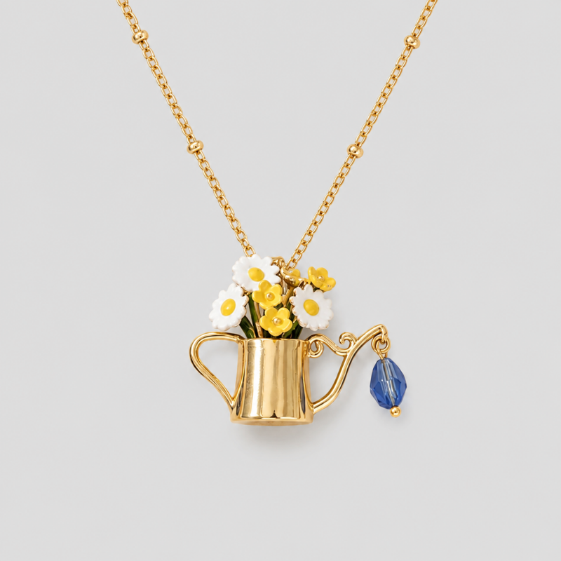 Flower Pot Necklace