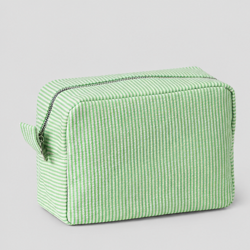 Ribbed Cosmetic Pouch