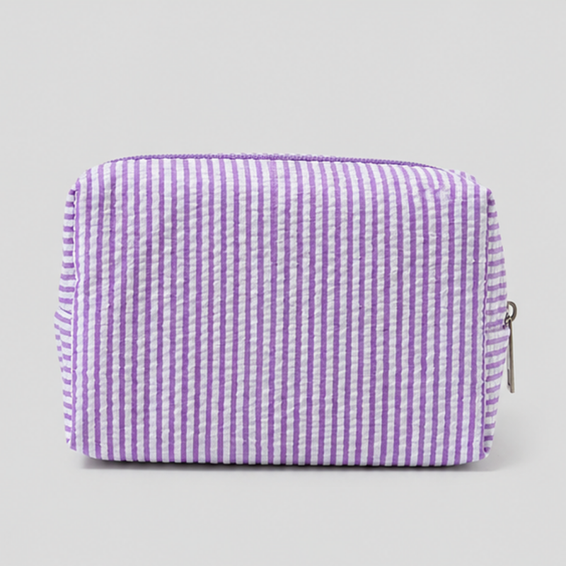 Striped Makeup Pouch