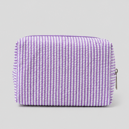 Striped Makeup Pouch