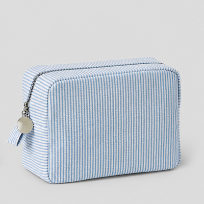 Ribbed Cosmetic Pouch