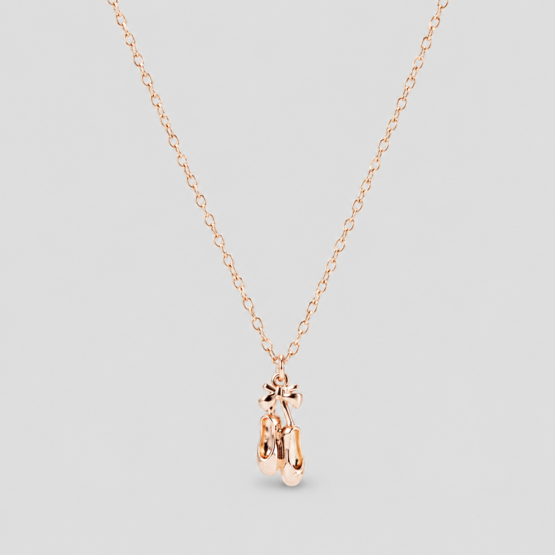 Ballet Shoe Pendant Necklace