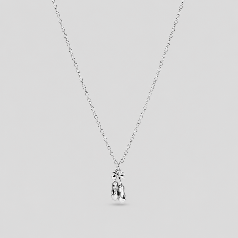 Ballet Shoe Pendant Necklace
