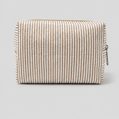 Striped Makeup Pouch