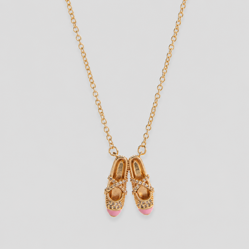 Ballet Shoe Pendant Necklace