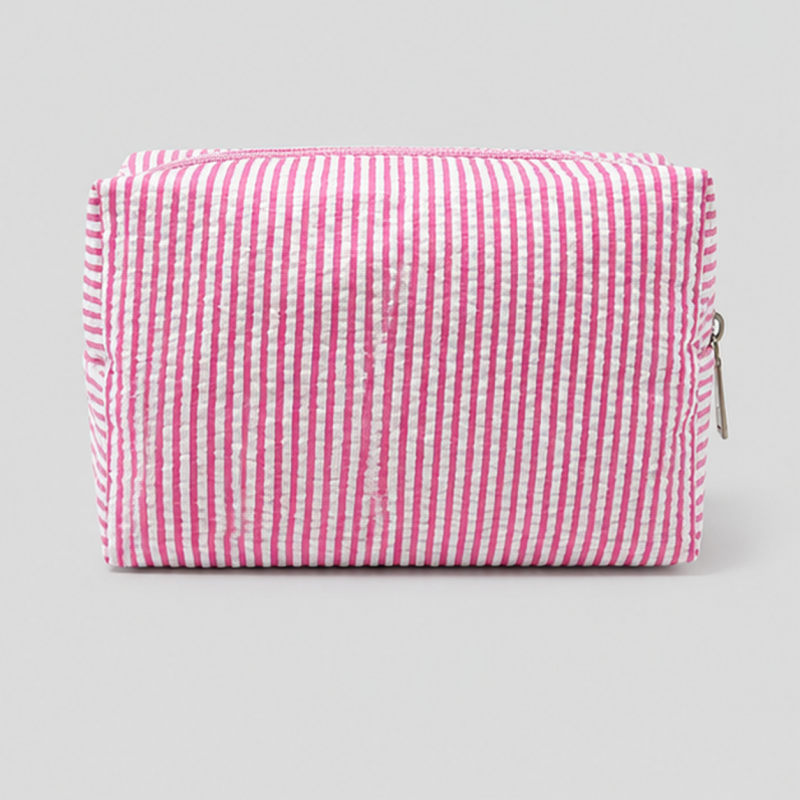 Striped Makeup Pouch