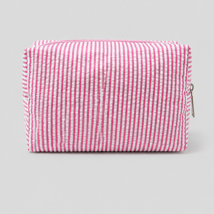 Striped Makeup Pouch